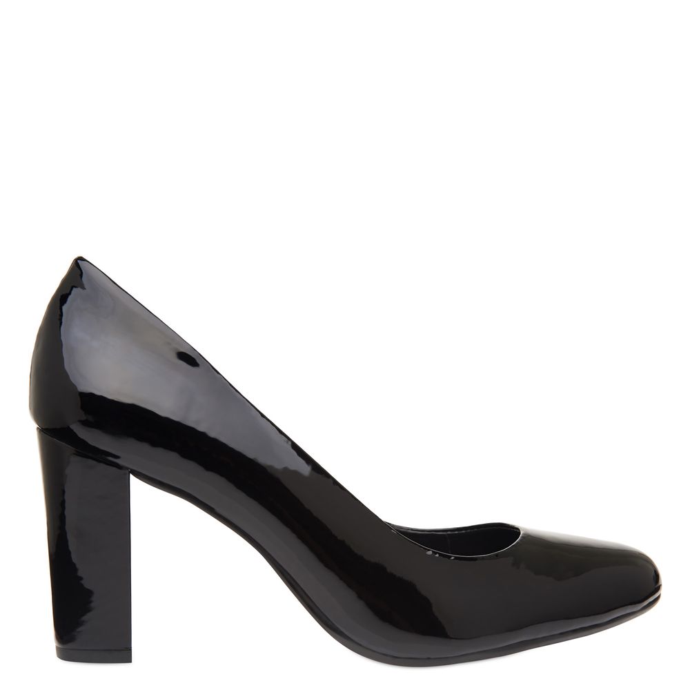 scarpin preto bico arredondado