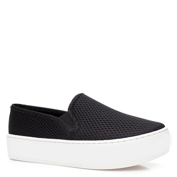 slip on plataforma preto