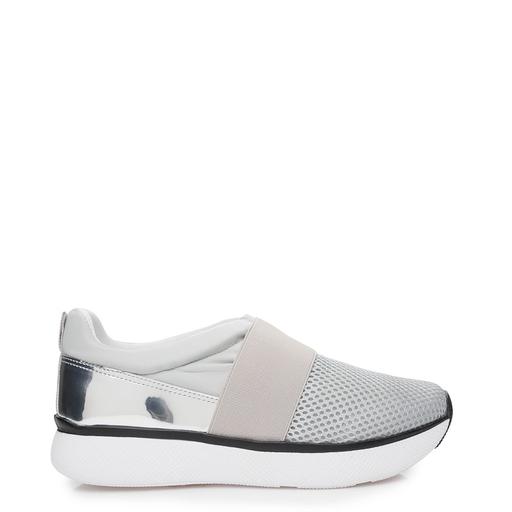 tenis flatform cinza