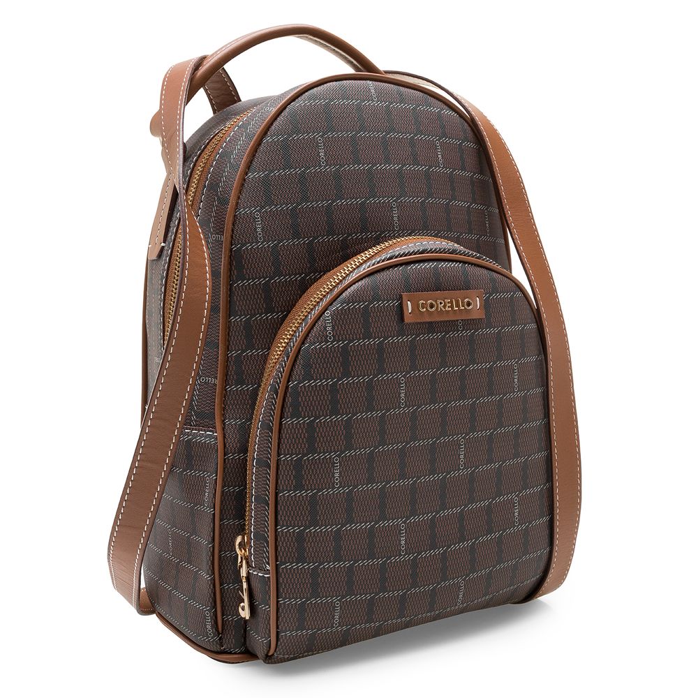 Mochila Feminina Monograma - Avelã - corello