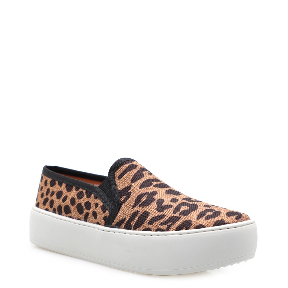Slip On Plataforma Feminino - Onça - corello