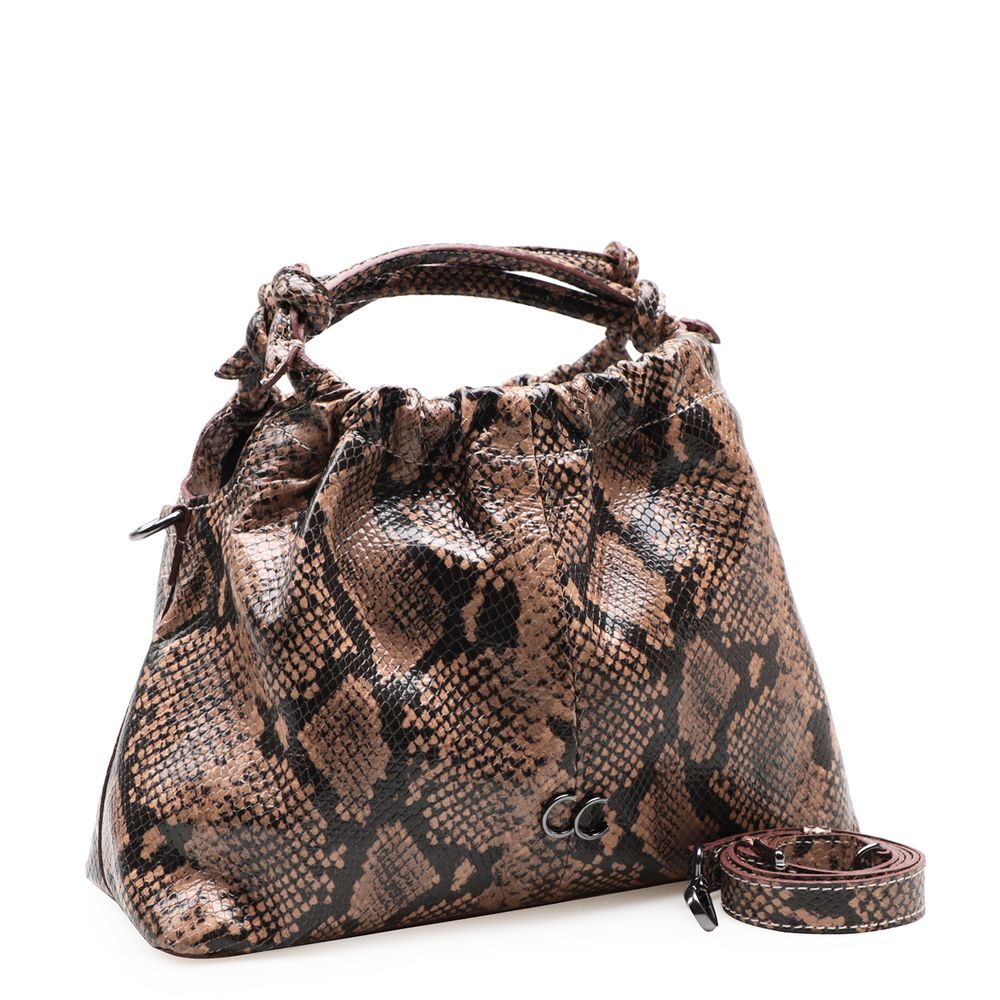 snakeskin hobo bolsa