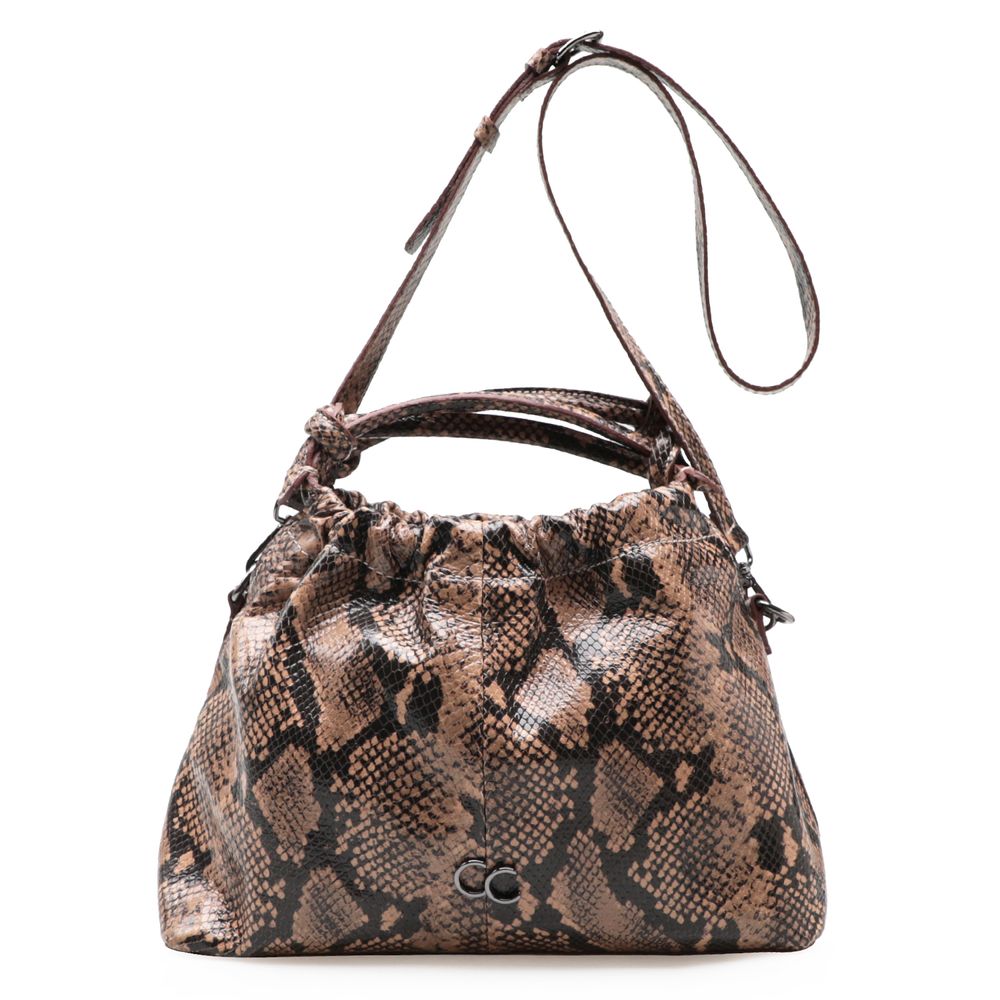 snakeskin hobo bolsa