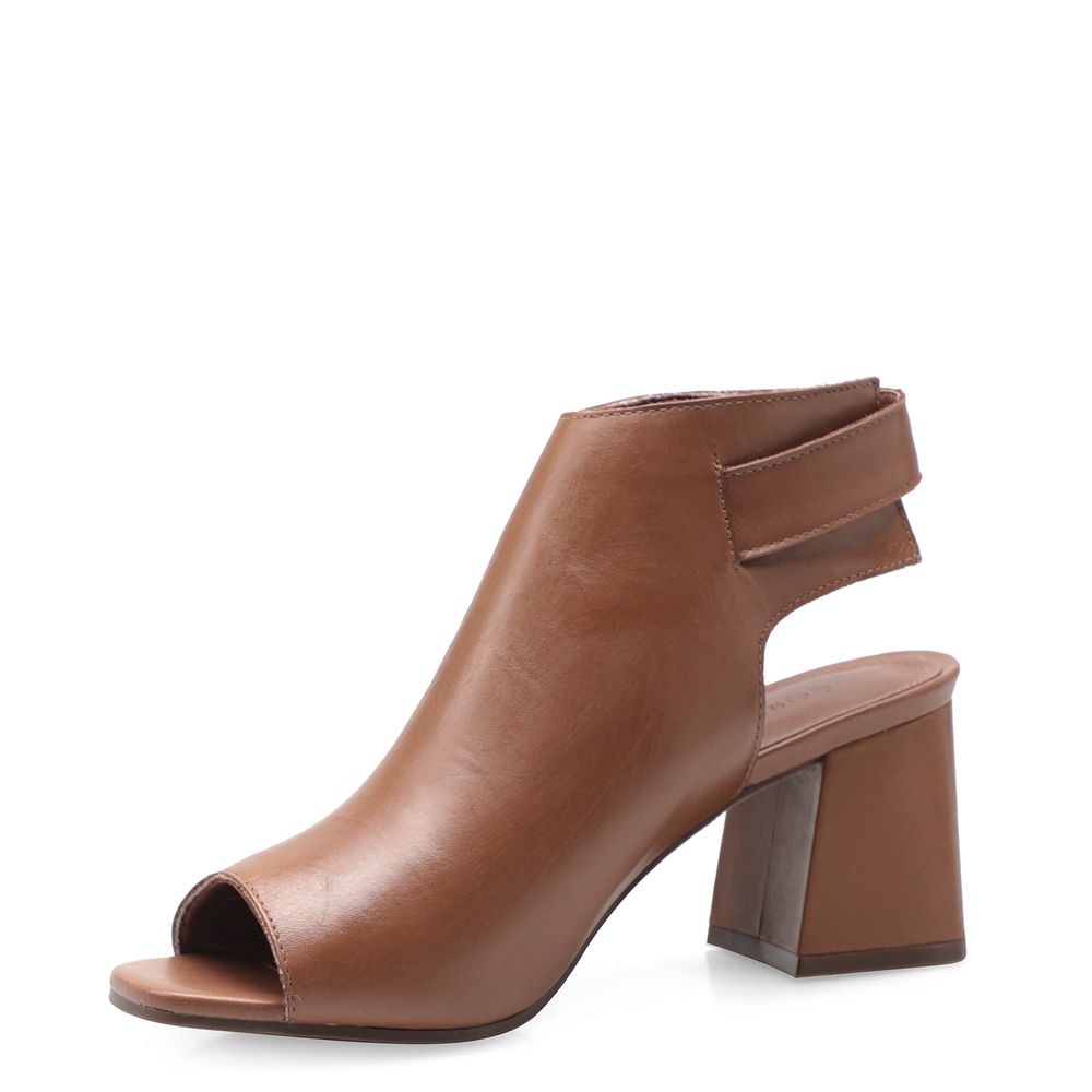 Sandália Feminina Open Boot - Couro Atanado Sela - corello