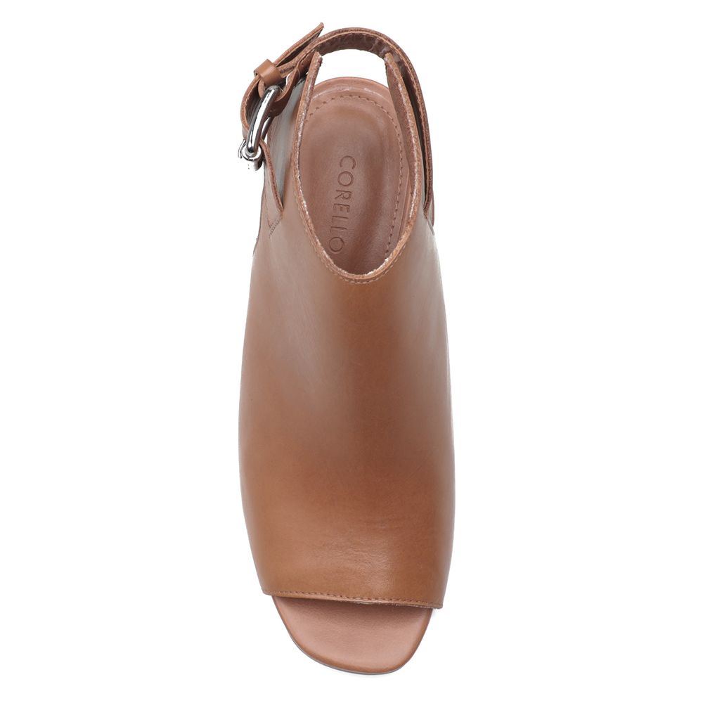 Sandália Feminina Open Boot - Couro Atanado Sela - corello