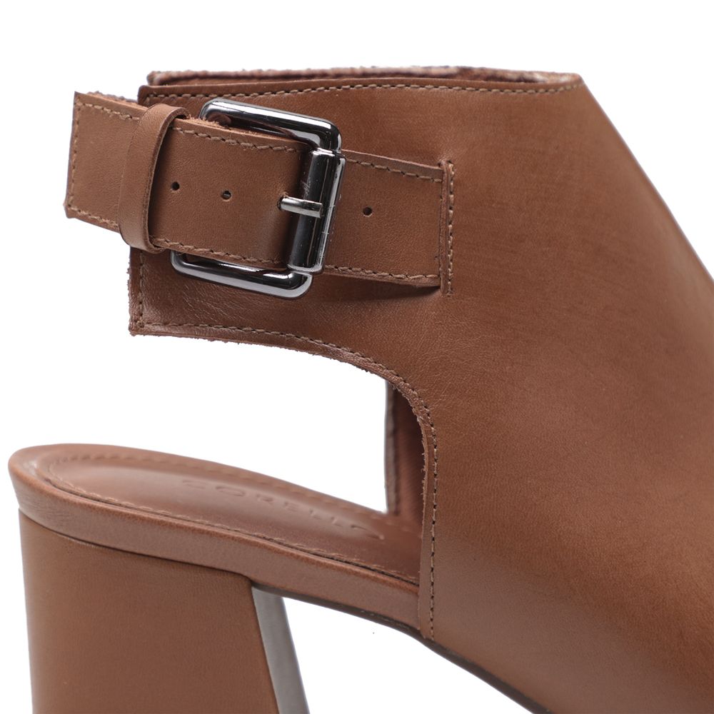 Sandália Feminina Open Boot - Couro Atanado Sela - corello