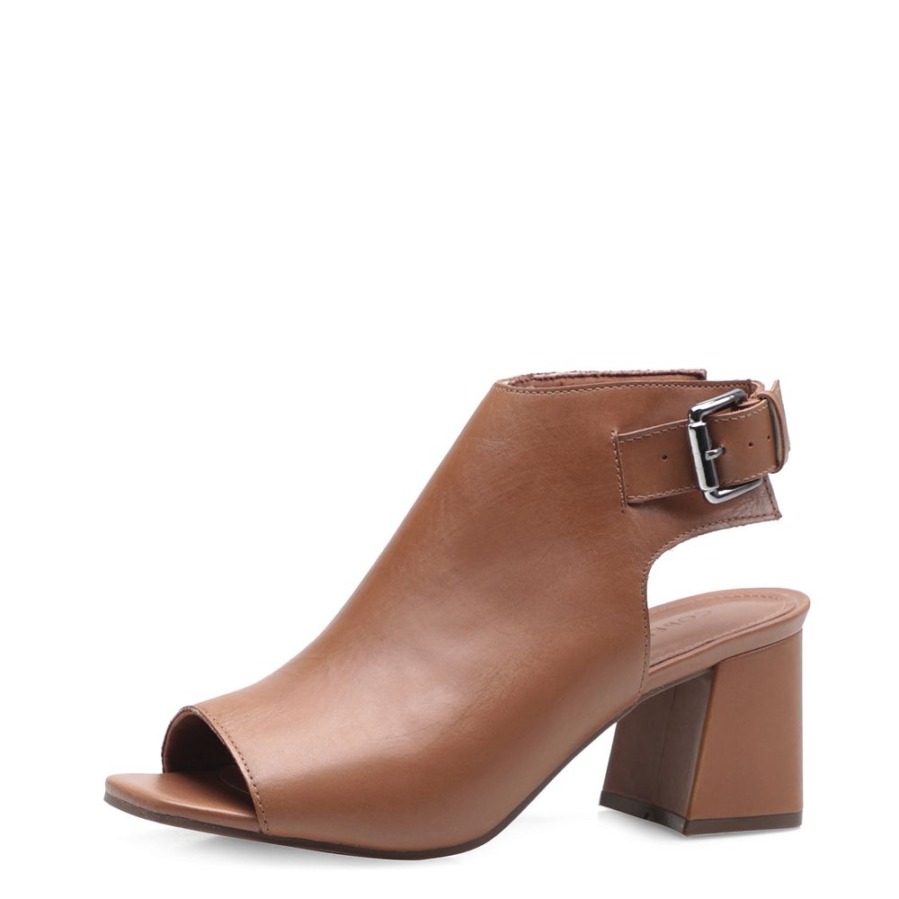 Sandália Feminina Open Boot - Couro Atanado Sela - corello