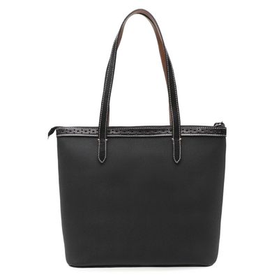 next black tote bolsa