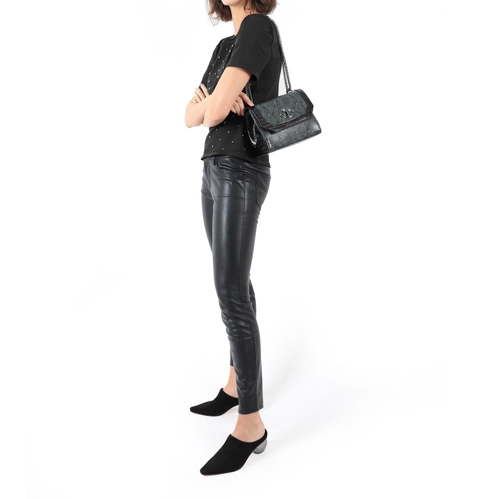 Mule Salto Escultural Couro Nobuck - Preto - corello