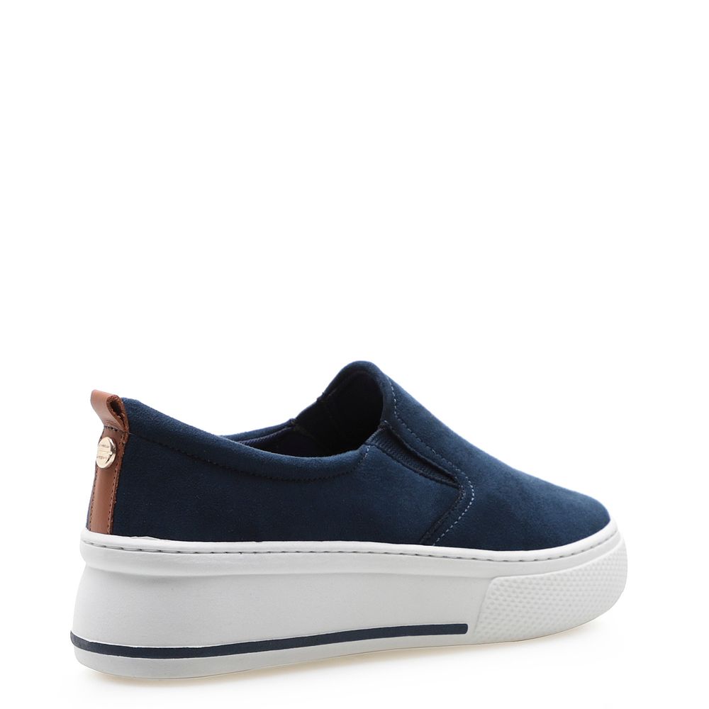 Tênis Feminino slip on azul marinho - Kanto RG