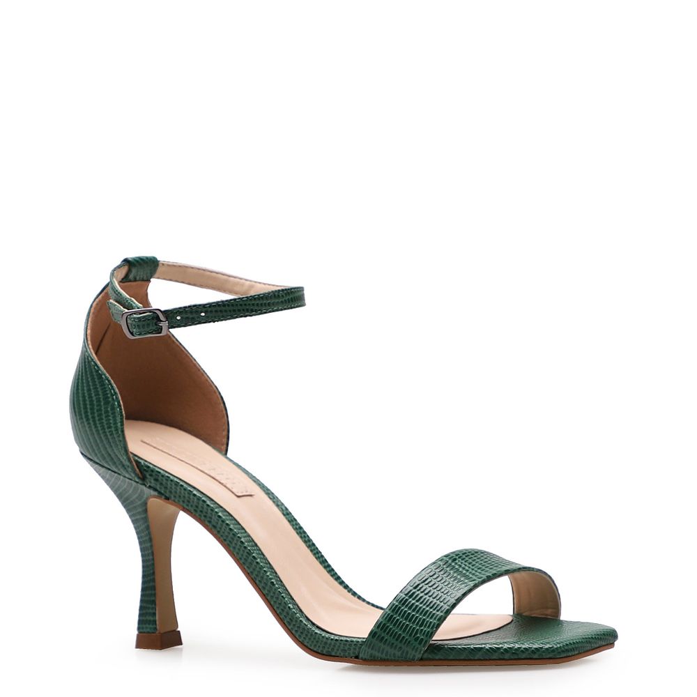 sandalia feminina verde