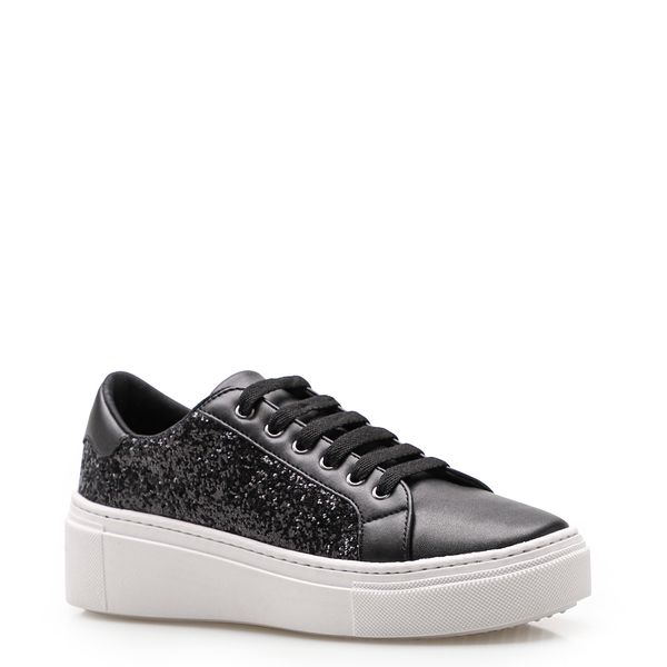 Tênis Feminino - Glitter Preto - corello