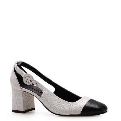 scarpin bico quadrado preto