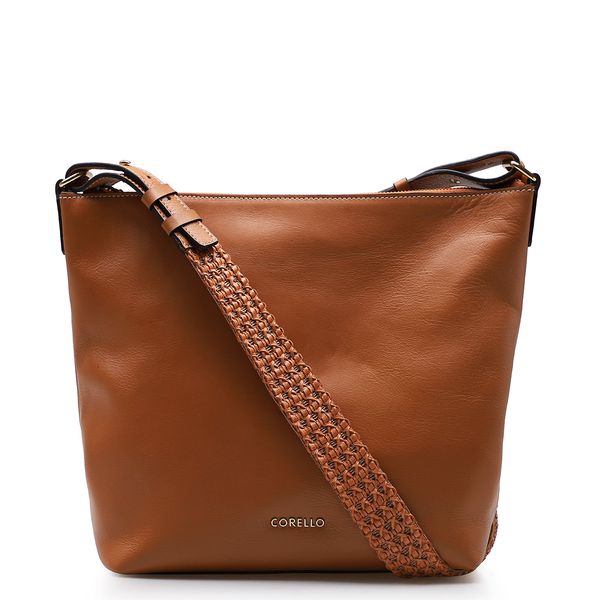 joules brown leather bolsa