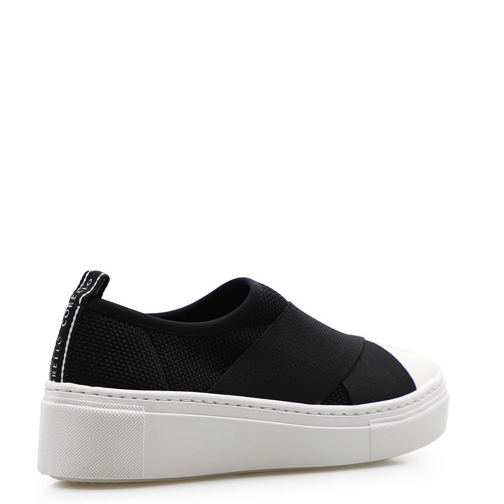 Slip On Feminino Knit - Preto - corello