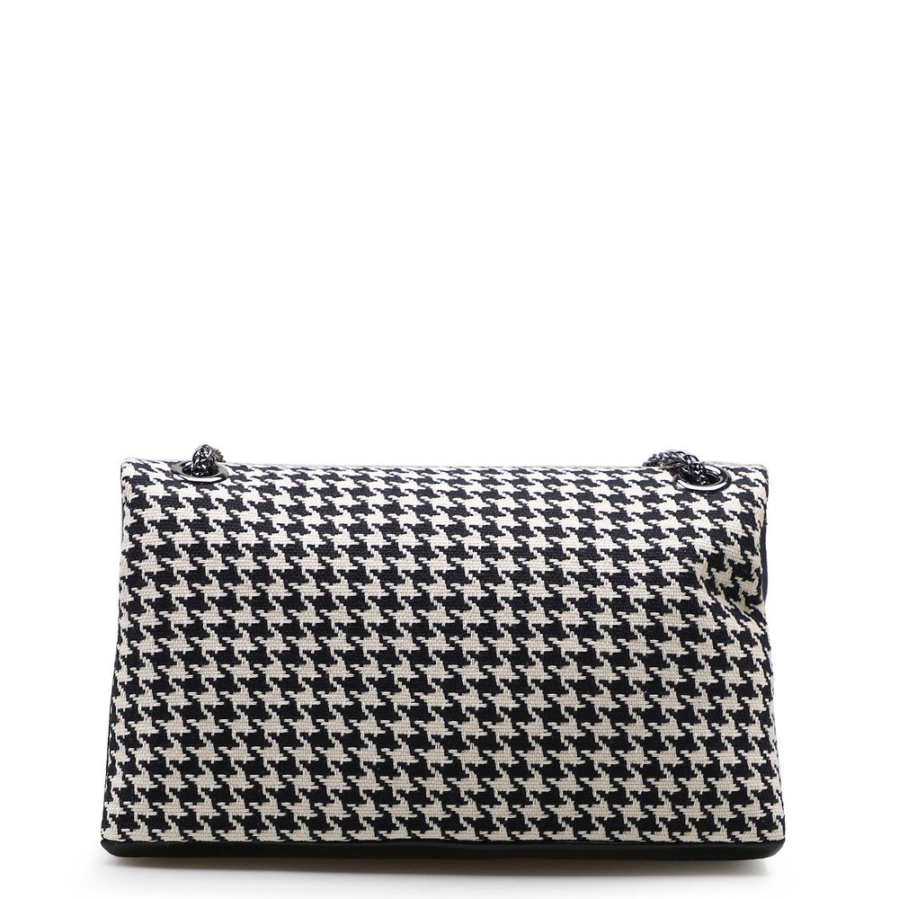 pink tweed handbolsa