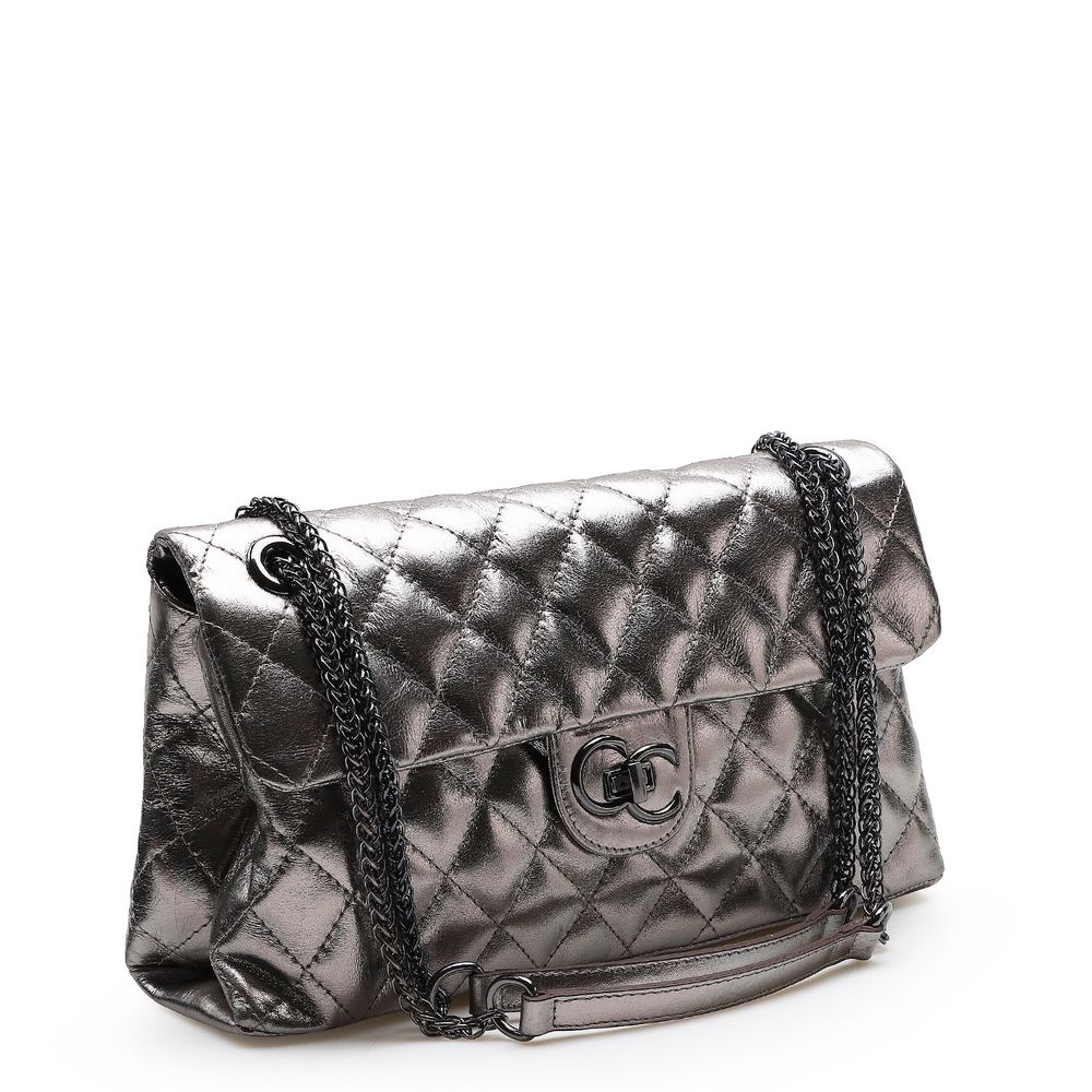 black silver handbolsa